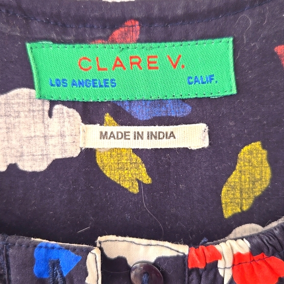 Clare V. Floral Black Pattern Dress - Picture 2 of 3